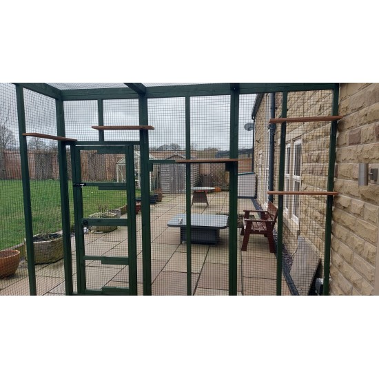 3sided lean to Catio Enclosure 275cm x 275cm 275cm x 275cm tall Painted